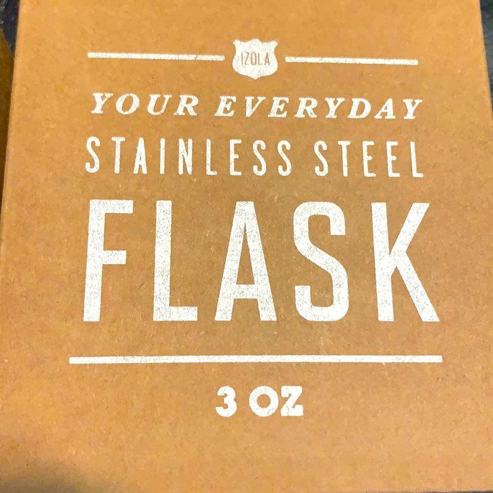 Stainless steel personal flask THE HELL WITH WORK - Picture 4 of 5